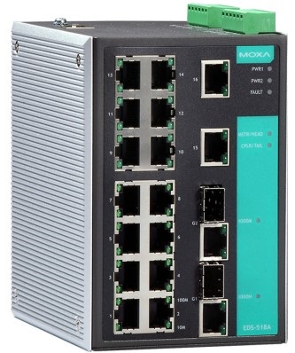 

Коммутатор управляемый MOXA EDS-518A-MM-SC-T 14 x 10/100BaseTX, 2 x 100BaseFX (многомодовое оптоволокно), 2 x Combo Gigabit, EDS-518A-MM-SC-T