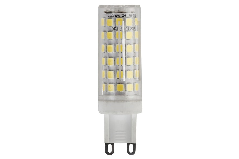 

Лампа светодиодная ЭРА Б0033185 LED JCD-9W-CER-827-G9 (диод, капсула, 9Вт, тепл, G9), Б0033185