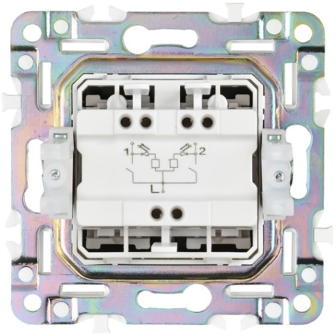 фото Выключатель двухклавишный с подсветкой  IEK SK-V20-1-10-K50 в Санкт-Петербургe