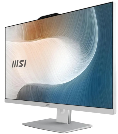 фото Моноблок 27" MSI Modern AM272P 1M-1468XRU (Intel Core 5 120U, 16ГБ SODIMM DDR5, SSD 512 ГБ, Intel UHD Graphics, Не установлена) Белый [9S6-AF8232-1468]