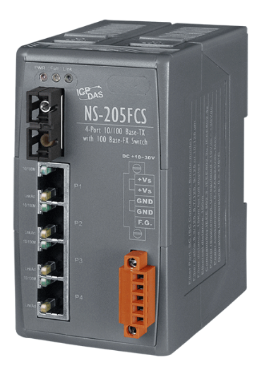 

Коммутатор ICP DAS NS-205FCS CR Uamanaged 4-port Industrial 10/100 Base-T(X) with 100 Base-FX Fiber Switch (Plastic case), NS-205FCS CR