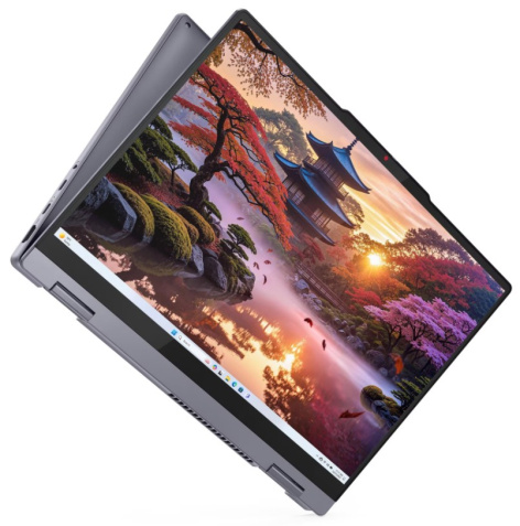 фото Ноутбук Lenovo IdeaPad 5 2-IN-1 14AKP10 14" (AMD Ryzen AI 300, 16Гб LPDDR5X, SSD 512 Гб, Radeon Graphics, Без ОС) Серый [83KT0056RK]