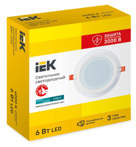 фото Светильник светодиодный встраиваемый IEK LDVO0-1620-06-4000-K01 в Волгограде
