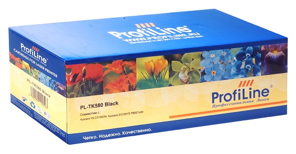 

Тонер ProfiLine PL_TK-580K_BK_WC для Kyocera FS-C5150DN/FS-C5150/ECOSYS P6021cdn/P6021 с бункером отработанного тонера black 3500 копий, PL_TK-580K_BK_WC