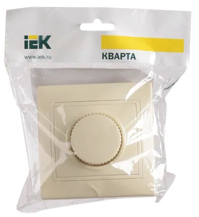 

Диммер IEK EDK10-K33-03-DM светорегулятор поворот. СП КВАРТА IP20 ВСР10-1-0-ККм кремовый, EDK10-K33-03-DM