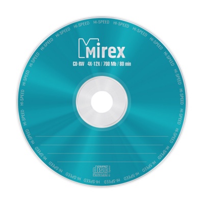

Диск CD-RW Mirex 202318 700 Mb, 12х, Slim Case, 1шт, 202318