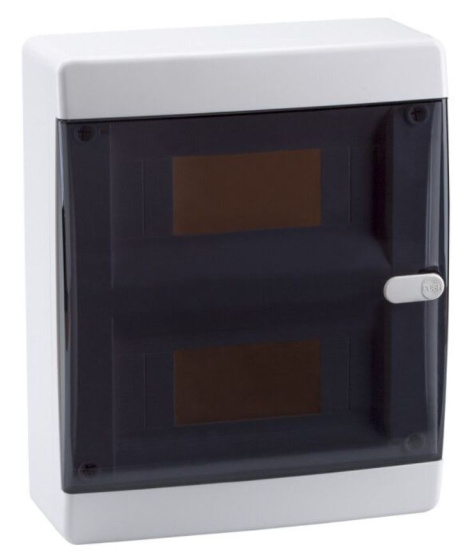 Изображение товара Навесной корпус КЭАЗ 145777 на 18 модулей с прозрачной дверью IP41