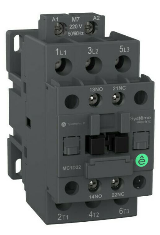 

Контактор Systeme Electric MC1D32B7 MC1D 3P 32A НО+НЗ 24V 50/60ГЦ, MC1D32B7