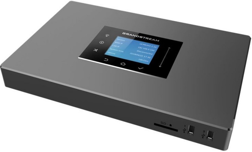 

АТС IP Grandstream UCM6302 SIP, до 150 одновременных соединений, 2 порта FXO, 2 порта FXS, UCM6302