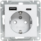 фото Розетка с заземлением с 2 USB  EKF UP1-SOA-111-USBA+USBC в Смоленске
