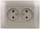 фото Розетка двухместная без заземления в сборе IEK SK-R23-10-K37-F в Ростове-на-Дону
