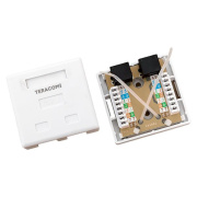 фото Розетка компьютерная EKF TRP-WBOX-2RJ45-6UTP-WH