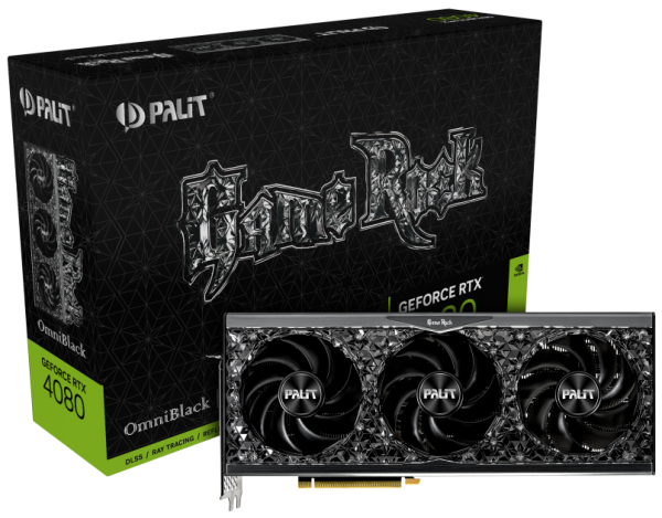 Изображение товара Видеокарта Palit GeForce RTX 4080 GameRock OmniBlack 4 нм, Ada Lovelace