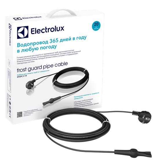 

Кабель нагревательный Electrolux EFGPC 2-18-10 для обогрева трубопроводов, EFGPC 2-18-10