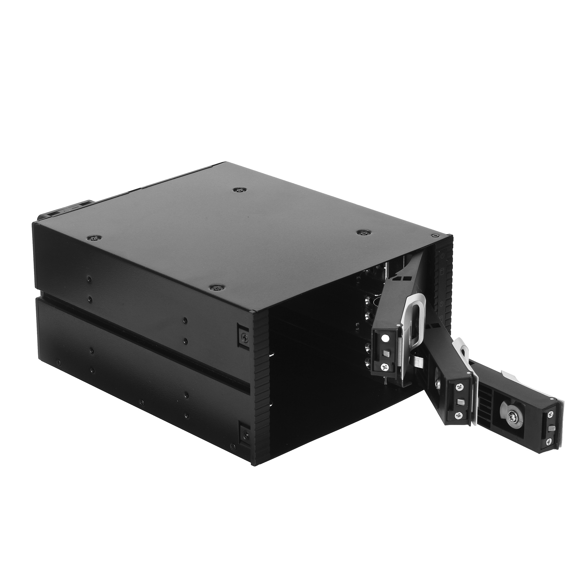 

Корзина для жесткого диска Exegate HS335-01 EX264639RUS универсальная, на 3*3,5" SATA/SAS HDD, занимает 2*5,25" отсека, HS335-01
