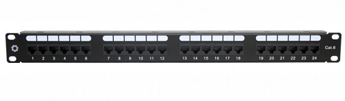 

Патч-панель 19, 24xRJ45, UTP, Кат. 6 5bites PPU65-21 krone 110 Dual IDC, PPU65-21