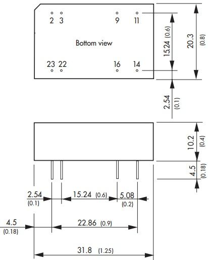 фото Преобразователь DC-DC модульный TRACO POWER TEN 3-0522 в Уфе