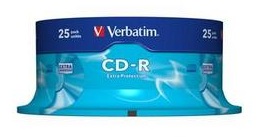 

Диск CD-R Verbatim 43432 700МБ, 80 мин., 52x, 25 шт, Cake Box, DL, 43432