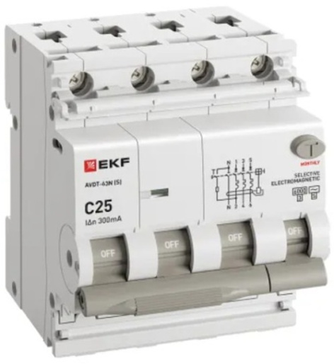 фото Автомат дифференциальный EKF D63N46MS25C300 в Перми
