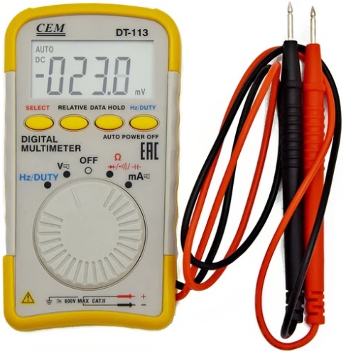 

Мультиметр цифровой CEM DT-113 CEM 480175, DT-113