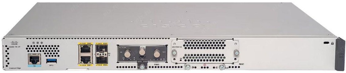 

Трансивер Cisco C8200L-1N-4T C8200L 1RU w/1 NIM slot and 4x1 Gigabit Ethernet WAN ports, HSEC License key (enables upto 500Mbps IPsec traffic), 4GB DR, C8200L-1N-4T