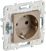 фото Розетка с заземлением IEK SK-R14-16-1-K37