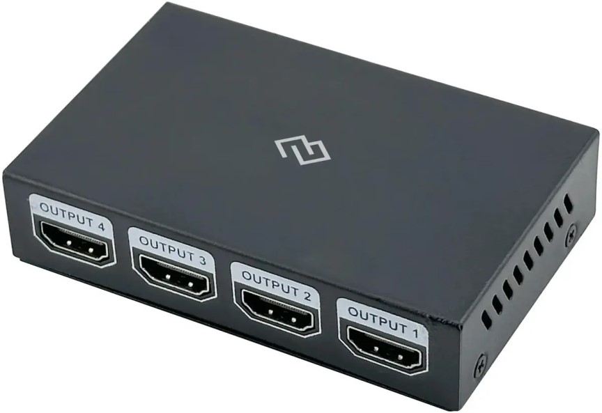 

Сплиттер Digma DHSP-V1.4X4 аудио-видео HDMI (f)/4xHDMI (f) черный, DHSP-V1.4X4