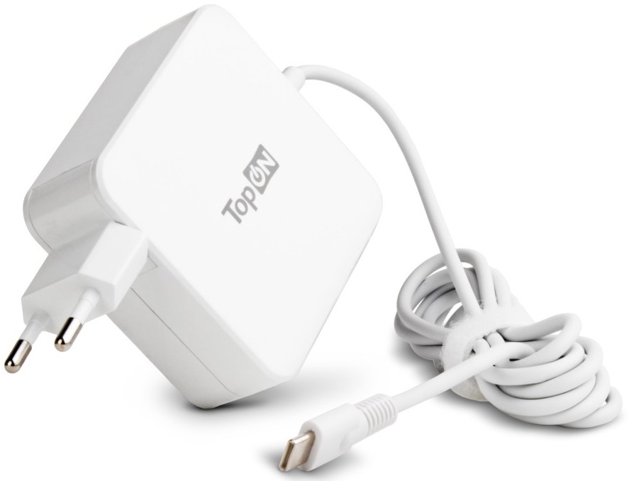 

Блок питания для ноутбука Honor TopOn TOP-HN65QW 65W кабель Type-C, Power Delivery, Quick Charge 3.0, в розетку, кабель 180 см. Белый., TOP-HN65QW