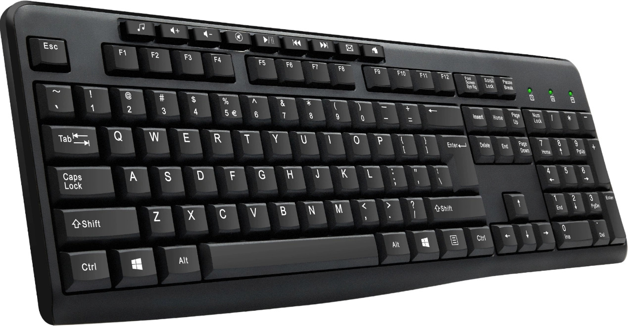 

Клавиатура Oklick 305M 1659987 черная USB Multimedia, 305M