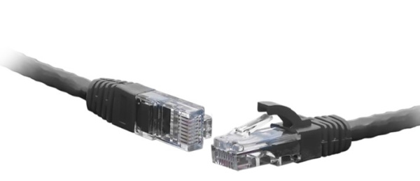 фото Кабель патч-корд U/UTP 6 кат. 0.5м SNR SNR-UU4-6-005-LST-BK в Омске