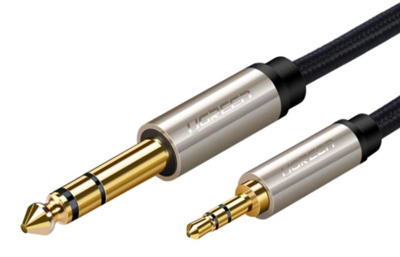 

Кабель UGREEN AV127 10629_ 3.5mm to 6.35mm TRS Stereo Audio Cable. длина: 3 м. цвет: серый, AV127
