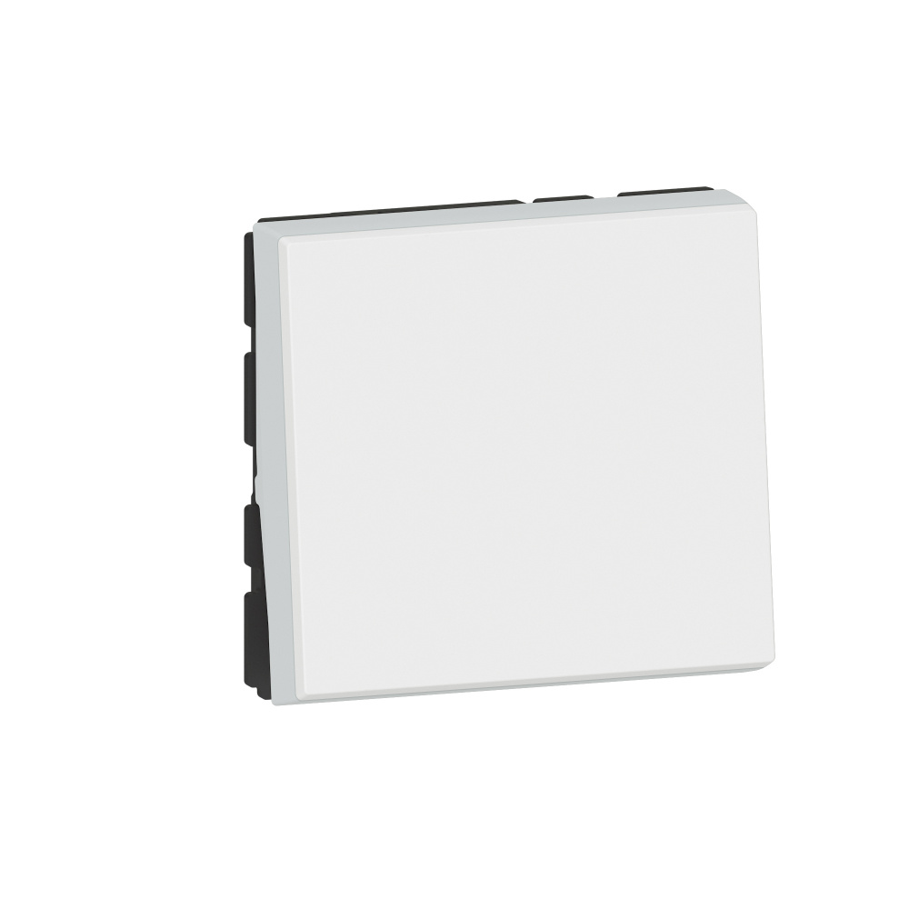 

Выключатель кнопочный Legrand 278040L - Программа Mosaic - 2 модуля, 6 A, белый, 278040L