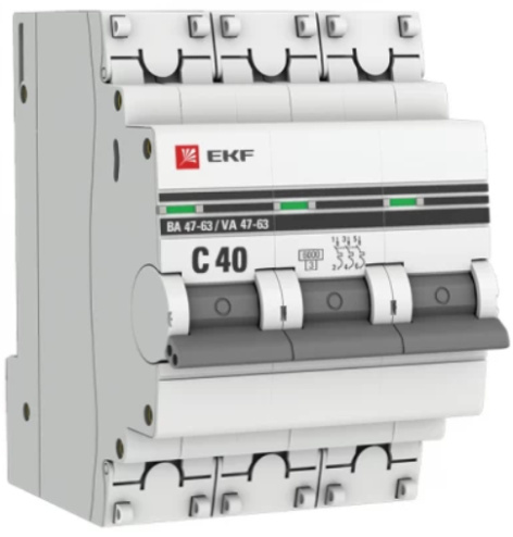 фото Автоматический выключатель  EKF mcb4763-6-3-40C-pro