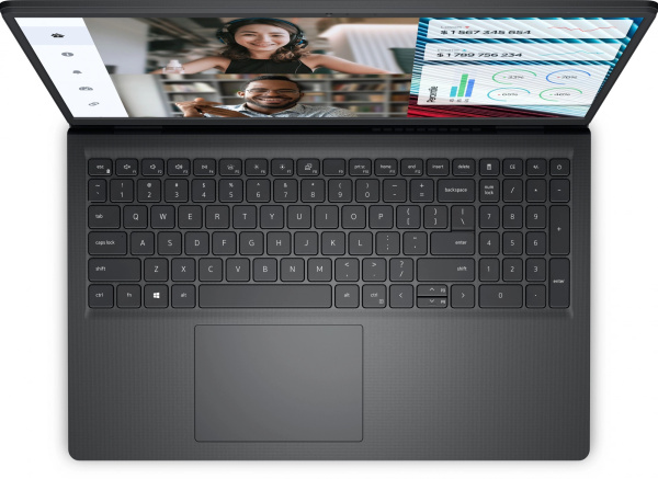фото Ноутбук  Dell Vostro 3520 в Перми 15.6 ", Core i7, 16 Гб RAM, 512 Гб SSD, Iris Xe Graphics, Черный