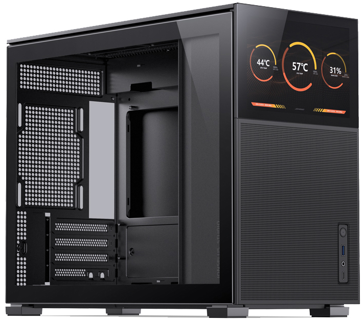 

Корпус mATX JONSBO D31 MESH SC Black черный, без БП, окно из закаленного стекла, 8” Color TFT-LCD screen, D31 MESH SC Black