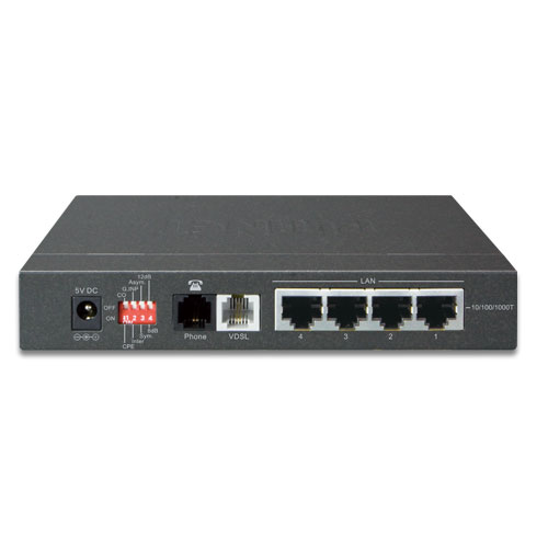 

Медиа-конвертер Planet VC-234G 4-Port 10/100/1000T Ethernet to VDSL2 Bridge -- 30a profile w/G.vectoring, RJ11, VC-234G