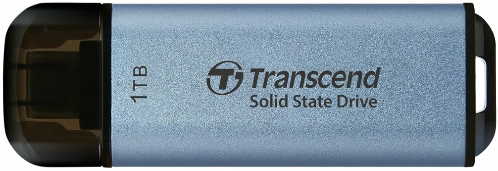 

Внешний SSD Transcend TS1TESD300C ESD300C 1TB 1050/950 MB/s голубой, TS1TESD300C