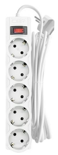 фото Сетевой фильтр  CBR CSF 2505-5.0 White CB в Омске