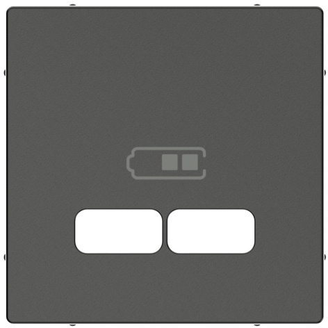 Изображение товара Накладка Schneider Electric MTN4367-0414 для розеток вертикальная 2 поста