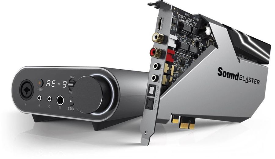 

Звуковая карта PCI-E Creative Sound BlasterX AE-9 внутренняя, Sound BlasterX AE-9