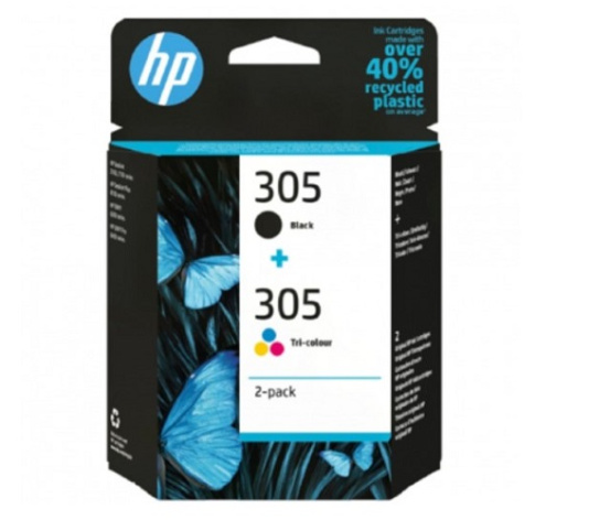 Изображение товара Картридж HP 305 6ZD17AE черный и цветной, 120 страниц, оригинал