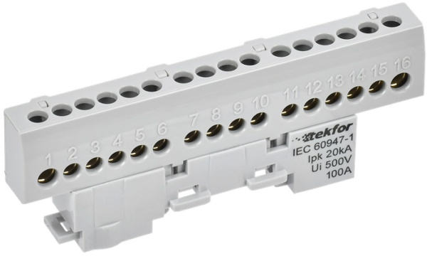 Изображение товара Шина L "фаза" IEK TF-NN10-16-KL-K03