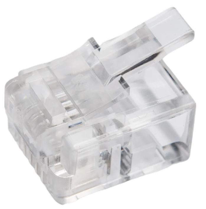 

Коннектор TWT TWT-PL12-6P4C/100 телефонный RJ-12 6P4C для розетки (100шт.), TWT-PL12-6P4C/100