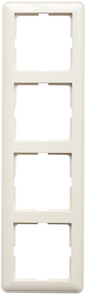 

Рамка Schneider Electric KD-4-28 4-м W59 сл. кость, KD-4-28