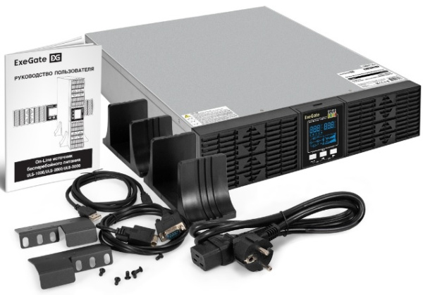 фото Источник бесперебойного питания  Exegate PowerExpert ULS-2000.LCD.AVR.6C13.USB.RS232.SNMP.BC.2U в Казани