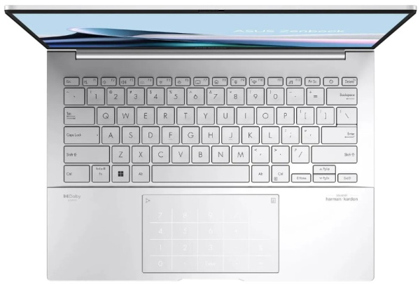 фото Ноутбук  ASUS Zenbook 14 OLED UX3405MA-QD1017 в Волгограде 14 ", Core Ultra 9, 32 Гб RAM, 512 Гб SSD, Arc graphics, Серебристый