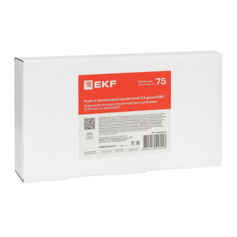 фото Клеммная колодка  EKF PIT-2,5-double-pe в Уфе