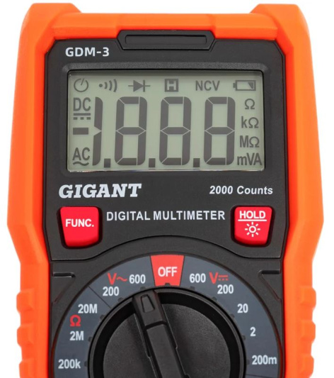 фото Мультиметр цифровой Gigant GDM-3