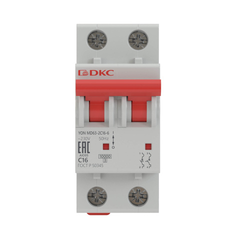 Изображение товара Автоматический выключатель DKC MD63-2B50-10