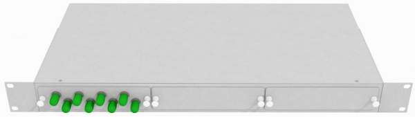 фото Кросс оптический стоечный  TopLAN КРС-Top-1U-08ST/A-OS2-GY в Красноярске